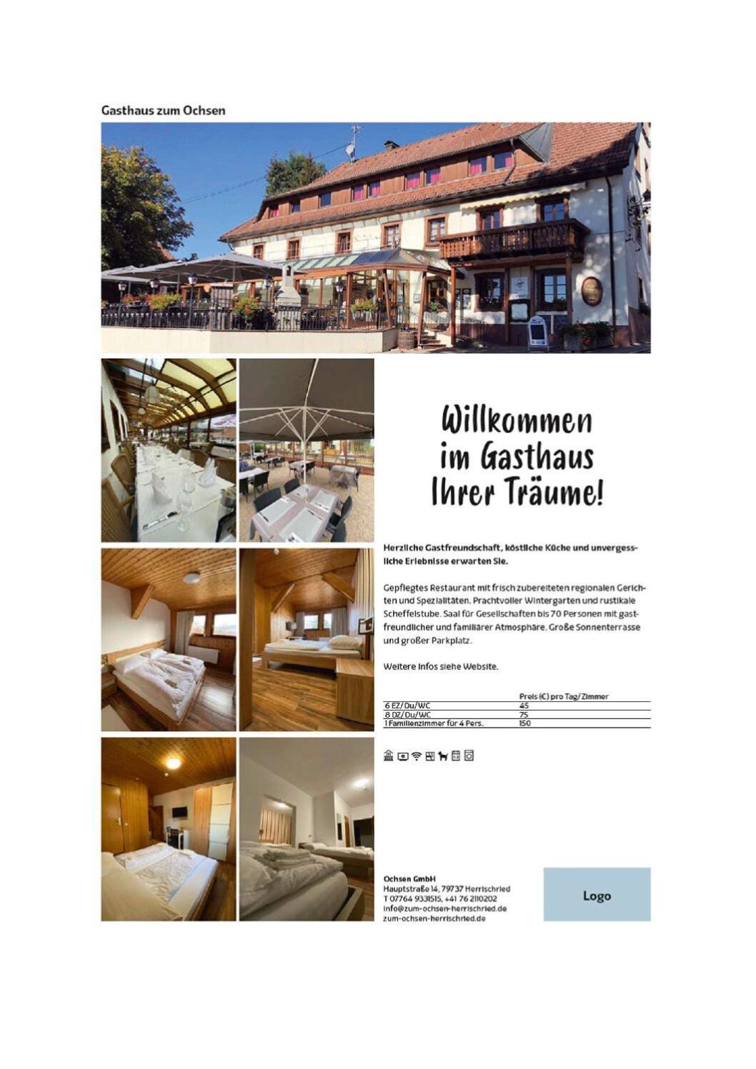 Gasthaus Zum Ochsen Hotel Herrischried Kültér fotó